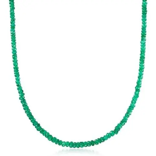 Ross-Simons 70.00 ct. t.w. Emerald Bead Necklace in 14kt Yellow Gold With Magnetic Clasp Ross-Simons 70.00 ct. t.w. Emerald Bead Necklace in 14kt Yellow Gold With Magnetic Clasp