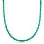 Ross-Simons 70.00 ct. t.w. Emerald Bead Necklace in 14kt Yellow Gold With Magnetic Clasp