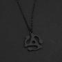 MAOFAED Record Adapter Necklace DJ Retro Symbol Gift DJ Gift Record Adapter Jewelry Music Lovers Jewelry 45 RPM Adapter Necklace 