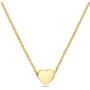 MiniJewelry Tiny Heart Necklace for Women Elegant and Simple Heart Necklace Gift for Girls Women Silver, Rose Gold, Gold, 20 Inch
