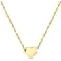 MiniJewelry Tiny Heart Necklace for Women Elegant and Simple Heart Necklace Gift for Girls Women Silver, Rose Gold, Gold, 20 Inch