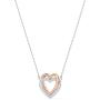 SWAROVSKI Womens Infinity Heart Jewelry Collection, Rhodium Finish, Mixed Metal Finish, Clear Crystals