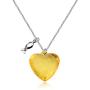 CENWA Cancer Awareness Jewelry Yellow Awareness Necklace with Hope Ribbon Charm Cancer Awareness Jewelry Gift for Endometriosis/Bladder Cancer/Suicide Prevention/Bone Cancer