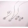October Birthstone Sterling Silver White Opal Necklace/Earrings Halo Heart Pendant Stud Cubic Zirconia CZ Fire Opal Fine Jewelry for Women October Birthstone Sterling Silver White Opal Necklace/Earrings Halo Heart Pendant Stud Cubic Zirconia CZ Fire Opal Fine Jewelry for Women