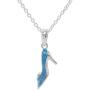 Disney Princess Cinderella Jewelry, Silver Plated Pendant Necklace, 18'' Chain