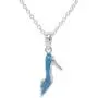 Disney Princess Cinderella Jewelry, Silver Plated Pendant Necklace, 18'' Chain