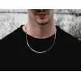 Savlano 925 Sterling Silver 2.5mm Herringbone Flat Snake Magic Chain Necklace for Men & Women - Made in Italy Savlano 925 Sterling Silver 2.5mm Herringbone Flat Snake Magic Chain Necklace for Men & Women - Made in Italy