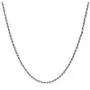 FZTN Jewelry 2mm Diamond Cut 18K Gold or White Gold Plated Twisted Rope Chain Link Necklace for Men Women 18-26 Inches with Strong Solid Clasp