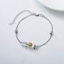 LONAGO Sunflower Bar Bracelet Cremation Urn Bracelet for Human Pet Ashes Keepsake Memorial Gift for Women Girl