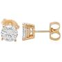 2.0cttw Forever Brilliant Charles and Colvard Moissanite 14K Yellow Gold Stud Earrings