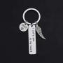 Gzrlyf I Carry You in My Heart Keychain Mom Dad Memorial Gifts for Daughter Son