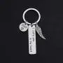 Gzrlyf I Carry You in My Heart Keychain Mom Dad Memorial Gifts for Daughter Son