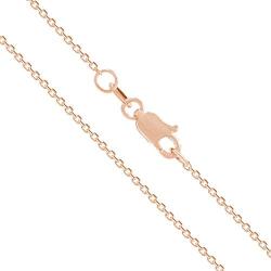 Honolulu Jewelry Company 14K Solid Rose Gold Cable Chain Necklace