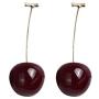 KaFu 3D Red Cherry Dangle Earrings Cherry Earring Fruit Drop Dangle Earrings Charm Sweet Cute Jewelry Gift Earrings for Women Girls