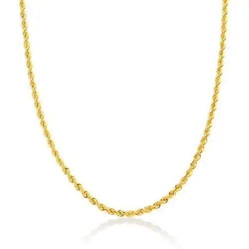 Gelin Rope Chain Necklace in 14k Solid Gold, Birthday Gifts Jewelry for Women