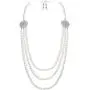 BABEYOND 1920s Gatsby Pearl Necklace Vintage Bridal Pearl Necklace Earrings Jewelry Set Multilayer Imitation Pearl Necklace with Brooch BABEYOND 1920s Gatsby Pearl Necklace Vintage Bridal Pearl Necklace Earrings Jewelry Set Multilayer Imitation Pearl Necklace with Brooch
