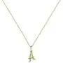 Hidepoo Initial Necklace for Women – 14k Gold Filled Dainty Cubic Zirconia Monogram Letter Pendant Necklace Tiny Cursive Uppercase 26 Alphabet Initial Necklace Charm Jewelry Gifts for Girls Bridesmaid