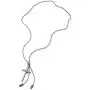 Mens Women Movable Zipper Knot Cross Charms Pendant Steel Wheat Chain Necklace