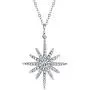 SERAFINA ❤️ Womens White Sapphire Starburst Earrings Pendant Necklace Ring Set in 925 Sterling Silver with Lobster Clasp and 18'' Chain for Her SERAFINA ❤️ Womens White Sapphire Starburst Earrings Pendant Necklace Ring Set in 925 Sterling Silver with Lobster Clasp and 18'' Chain for Her