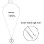 MEDWISE Women Infinity Necklace Jewelry,925 Sterling Silver Love Heart Infinity Pendant Necklace for Girls Birthday Anniversary Gifts for Her