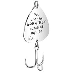 Haoze Fishing Lure Hook for Dad from Daughter Always Your Little Girl Dads Birthday Gifts Fishing Hook for Dad