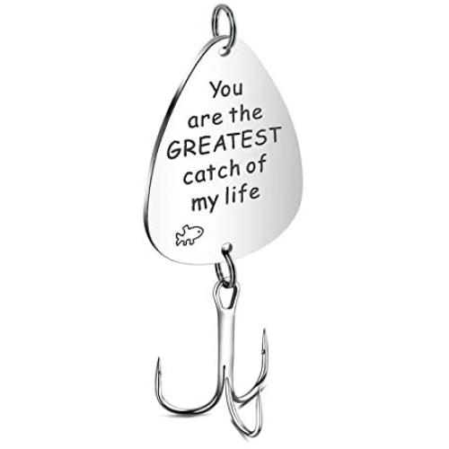 Haoze Fishing Lure Hook for Dad from Daughter Always Your Little Girl Dads Birthday Gifts Fishing Hook for Dad