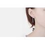 S925 Sterling Silver Bar Vertical Earrings for Women Jewelry