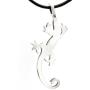 Trilogy Jewelry Pewter Gecko Lizard Southwestern Design Pendant on Leather Necklace