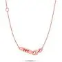 Nicole Miller Fine Jewelry - Sterling Silver with 14K Rose Gold Overlay 8mm Round Cut Gemstone Necklace, 18'' Nicole Miller Fine Jewelry - Sterling Silver with 14K Rose Gold Overlay 8mm Round Cut Gemstone Necklace, 18''