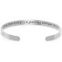 NewChiChi Cuff Bracelet Engraved A True Friendship is a Journey Without an End Inspirational Jewelry