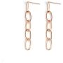 Tanpie Simple Vintage Oval Chain Geometry Earrings for Women Girl Jewelry Handmade
