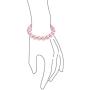 Classic Simple Ball Bead Round Stackable Single Strand Stretch Simulated Pearl Bracelet For Women 10MM Pastel Colors