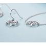 Agvana Sterling Silver Tree of Life Earrings Mothers Day Gifts for Mom Family Tree Dangle Drop Earrings Anniversary Jewelry Birthday Gifts for Women Girls Wife Lover Grandma Her, Diameter 0.6”