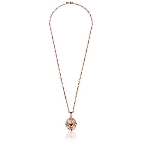 1928 Jewelry Vintage Inspired Floral Manor House Pendant Necklace rosegold Tone Necklace 28