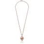 1928 Jewelry Vintage Inspired Floral Manor House Pendant Necklace rosegold Tone Necklace 28