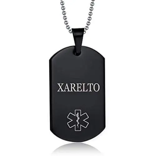 MPRAINBOW Mens Stainless Steel Customization Medical Alert Dog Tag Pendant Necklace Black,Free Engraved MPRAINBOW Mens Stainless Steel Customization Medical Alert Dog Tag Pendant Necklace Black,Free Engraved