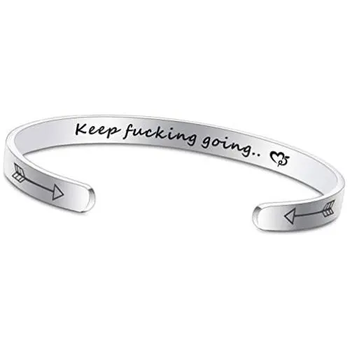 Motivational Jewelry for Women Cuff bracelet, Girl Jewelry, Gifts for girls, Friendship gifts