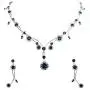 Faship Gorgeous Rhinestone Crystal Floral Necklace Earrings Set Faship Gorgeous Rhinestone Crystal Floral Necklace Earrings Set
