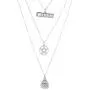 LUX ACCESSORIES Burnished Silver Witch Wiccan Pentagram Opal Layered Necklace LUX ACCESSORIES Burnished Silver Witch Wiccan Pentagram Opal Layered Necklace