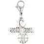Its All About...You! I Love Basketball Sports Clip on Charm Perfect for Necklaces Bracelets 102Z Its All About...You! I Love Basketball Sports Clip on Charm Perfect for Necklaces Bracelets 102Z