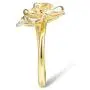 Santuzza Orchid Rings 925 Sterling Silver Elegant White Flower Delicate Enamel Ring Cubic Zirconia Jewelry for Women Santuzza Orchid Rings 925 Sterling Silver Elegant White Flower Delicate Enamel Ring Cubic Zirconia Jewelry for Women