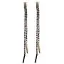 DecorTales Fashion Designer Party-wear Gold Plated Bohemian Oxidized Zirconia Long Tassel Drop Dangle Indian Earrings DecorTales Fashion Designer Party-wear Gold Plated Bohemian Oxidized Zirconia Long Tassel Drop Dangle Indian Earrings