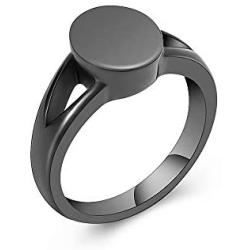 zeqingjw Cremation Jewelry for Ashes Keepsake Urn Ring for Human Pet Funeral Ashes Jewelry Memorial Ring for Women Men Size 6/7/8/9