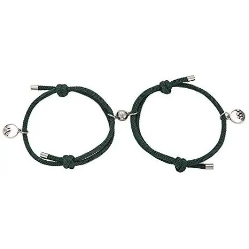 2 Pcs Couple String Bracelet Distance Bangle Magnetic Bells Mutual Attraction Rope Braided Bracelets Lover Jewelry for Women Men 2 Pcs Couple String Bracelet Distance Bangle Magnetic Bells Mutual Attraction Rope Braided Bracelets Lover Jewelry for Women Men