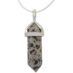 Natural Gemstone Pendant Necklace Healing Crystal Quartz Reiki Chakra Gem Stones 18 Inch Jewelry Women Girls Men Birthday Gifts