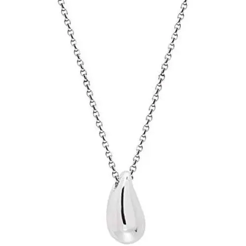 Dainty Teardrop Necklace for Women Girls Sterling Silver Minimalist Simple Tiny Oval Bead Beans Pear-Shaped Pendant Choker BFF Necklace Fashion Adjustable Chain 18'' Jewelry Wedding Birthday Gift