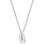 Dainty Teardrop Necklace for Women Girls Sterling Silver Minimalist Simple Tiny Oval Bead Beans Pear-Shaped Pendant Choker BFF Necklace Fashion Adjustable Chain 18'' Jewelry Wedding Birthday Gift