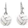 GIMMEDAT Volleyball Enamel Dangle Charm Earrings Jewelry Women Girls Player Fan Gift
