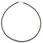 Genuine Brown Black Leather Braided Rope Weave Necklace Pendant Cord for Women for Men Silver Plated 14 16 18 20 24 Inch