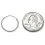 Sterling Silver Small Medium Large Endless Round Thin Lightweight Unisex Continuous Hoop Earrings Sterling Silver Small Medium Large Endless Round Thin Lightweight Unisex Continuous Hoop Earrings
